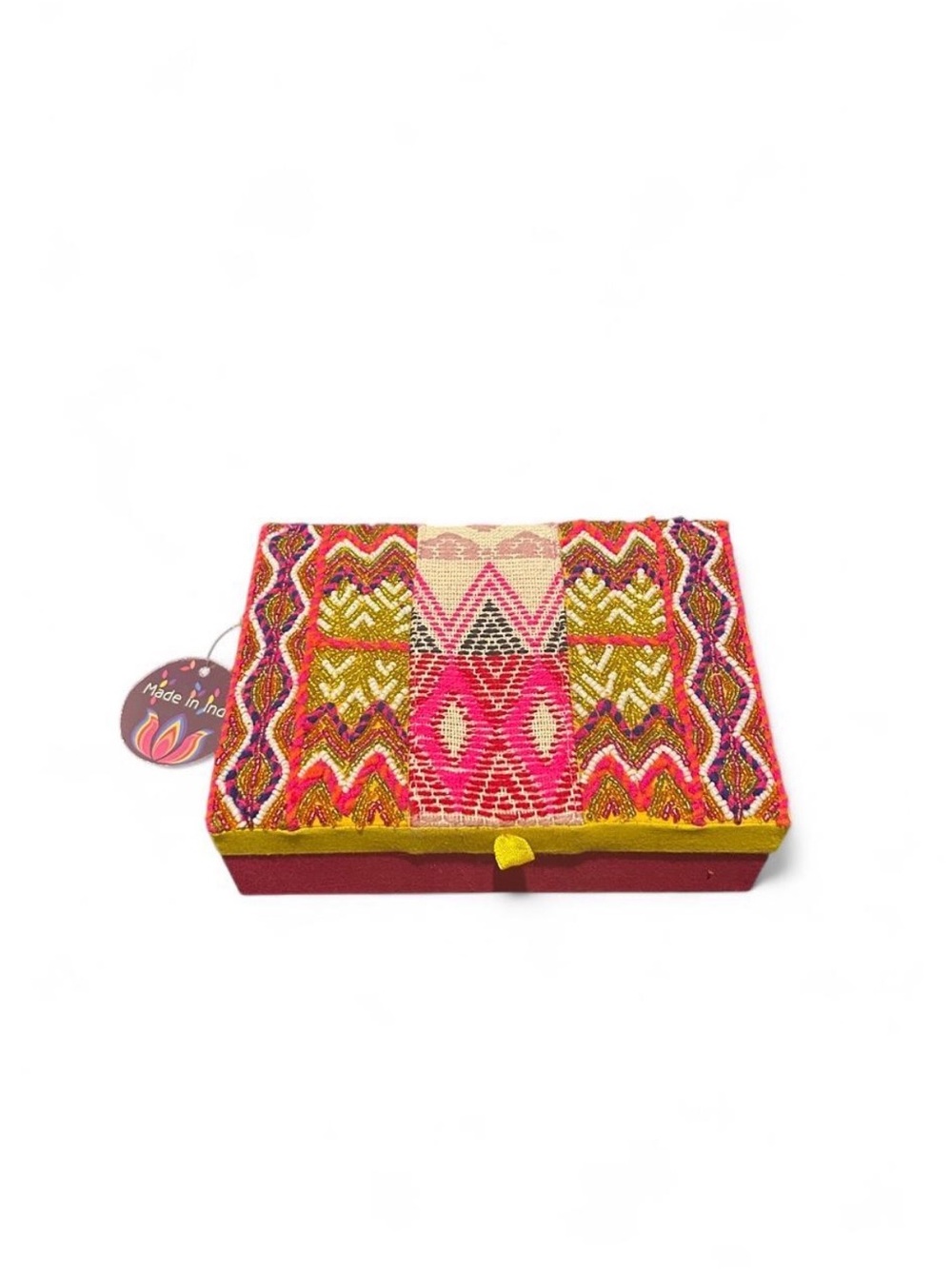 Embroidered jewelry box Handmade